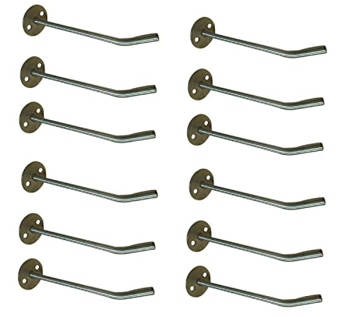 Q1 Beads 4 pcs Stainless Steel Slatwall Display Hook Hanger for  Showroom/Mobile Shop/Wall Mount/