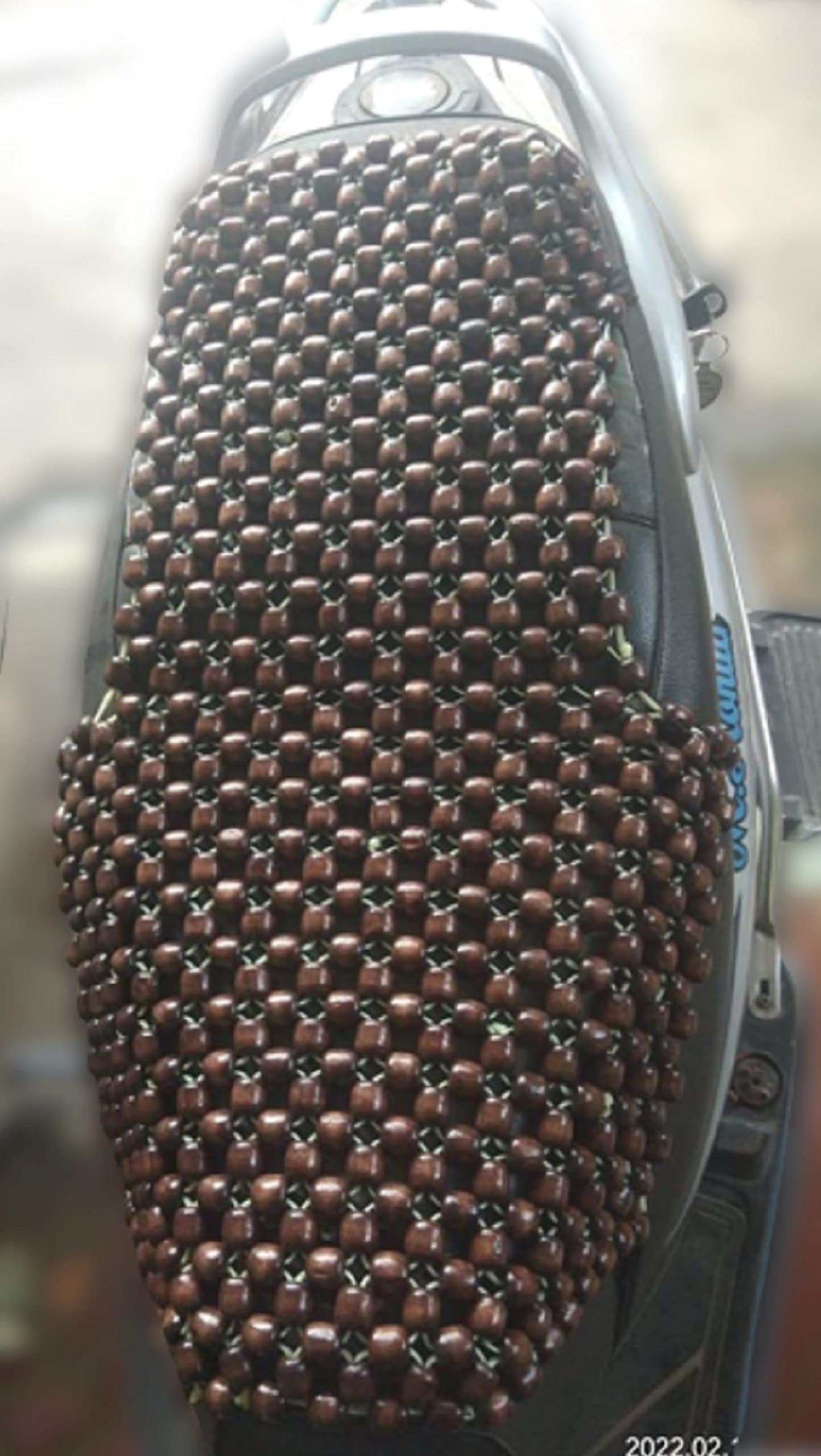 Q1 Beads Wooden Beads Acupuncture Design Scooter Seat Cover