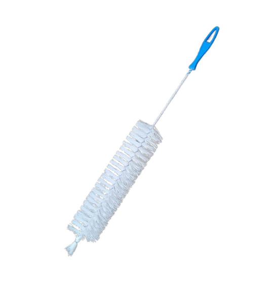 Q1 Beads Nylon 25 Inches/630 mm Long Bisleri Bottle Cleaning Brush for Cleaning Glass Bottle, Fish Tank Cleaner Tool Nylon Brush(White)