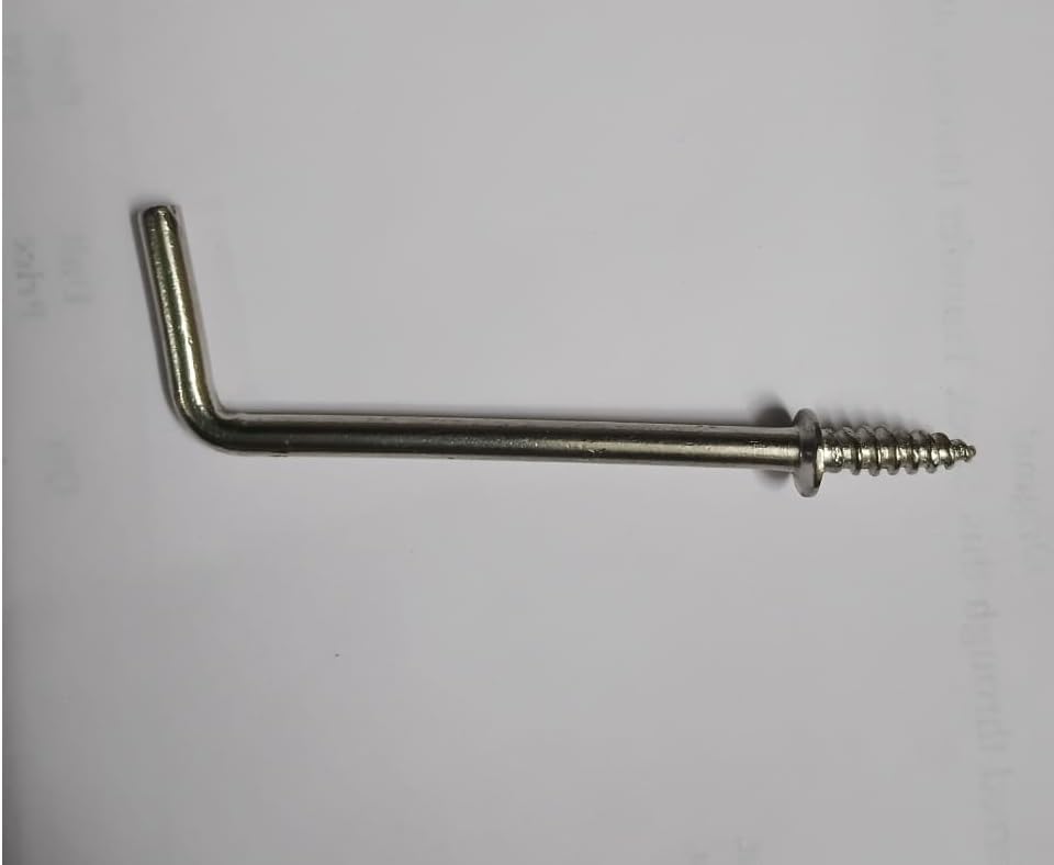 Q1 Beads 24 Peices 3 inch Steel Display Hooks Wall Mount for Multipurpose Hanging in Shop,Home, Counter Display Self Screw in (Chrome)