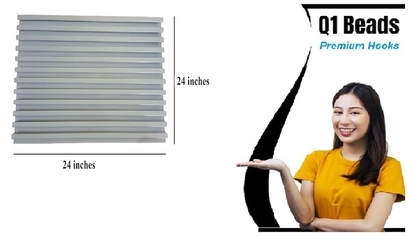 Q1 Beads Aluminium Slatwall Panel for Display in Shop,Boutique,Supermart Shelf Accessories(White)