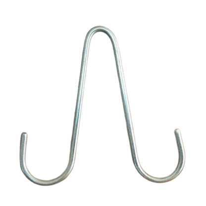 Q1 Beads 50 Pcs. Stainless Steel Slipper Footwear Flipflops Hanger Hooks for Shop Display (Pack of 50 Pcs)-Chrome