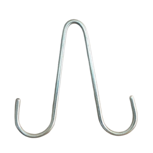 Q1 Beads 50 Pcs. Stainless Steel Slipper Footwear Flipflops Hanger Hooks for Shop Display (Pack of 50 Pcs)-Chrome