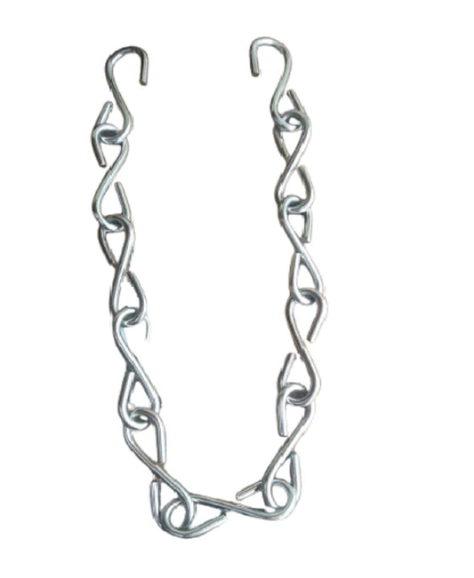 Q1 Beads 2 Feet Stainless Steel Chain 6 mm Heavy Duty Load Capacity 250 kgs for Hanging Swing Jhula Hammock Chair & Garden Swing/Kids Jhula (1 Pack, Chrome)