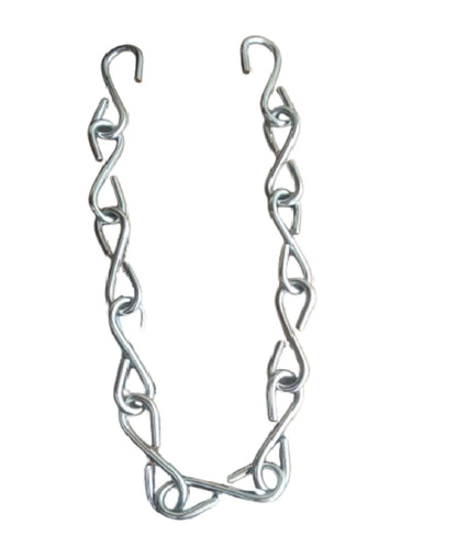 Q1 Beads 3 Feet Stainless Steel Chain 6 mm Heavy Duty Load Capacity 250 kgs for Hanging Swing Jhula Hammock Chair & Garden Swing/Kids Jhula (1 Pack, Chrome,36 inches)