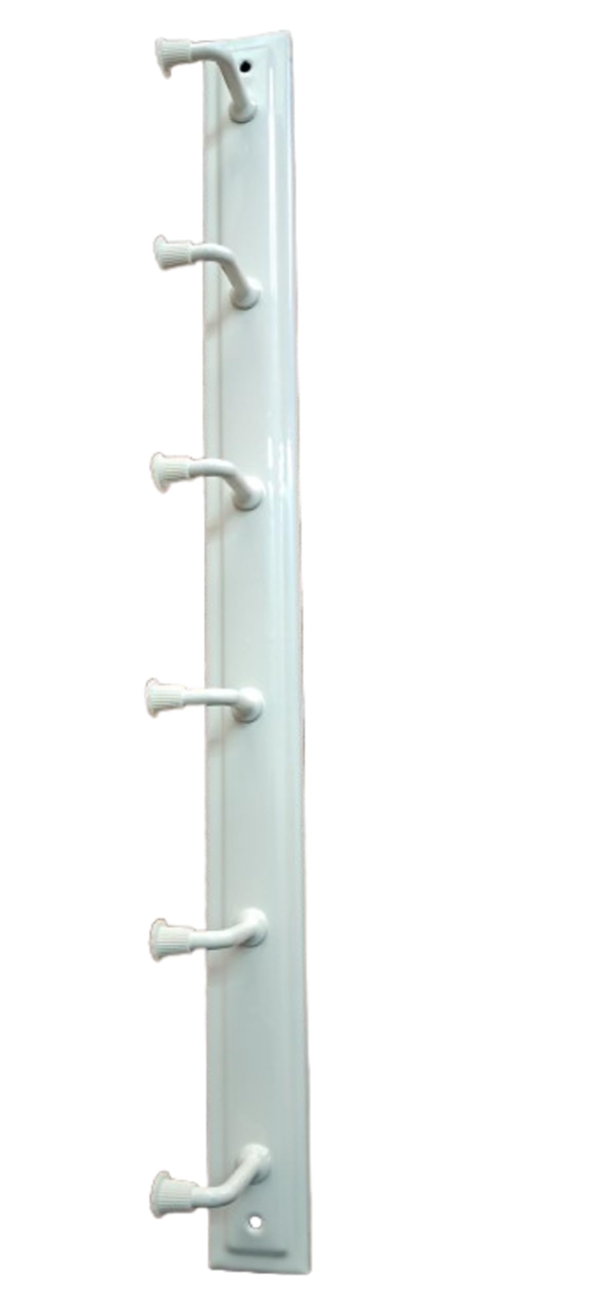 Q1 Beads 2 Pack Metal Wall Mount Clothes Hanger 6 Pins Wall Hooks for Hanging,Towel Hook Hanger for Bathrooms with Hardware Fittings (Ivory)