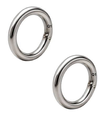 Q1 Beads 2 Pcs. Stainless Steel 900 Kgs Load Capacity (10 mm x 60 mm) Ring Hook Hanger Heavy Duty Multipurpose Hook for Hanging Swing, Patio,Hammock, Jhula etc.(Chrome,Ring Hook)