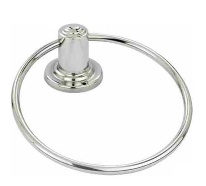 Q1 Beads Stainless Steel Towel Ring/Napkin Holder for Wash Basin with Screws & Fishers (Chrome) -Pack of 1 Pc.