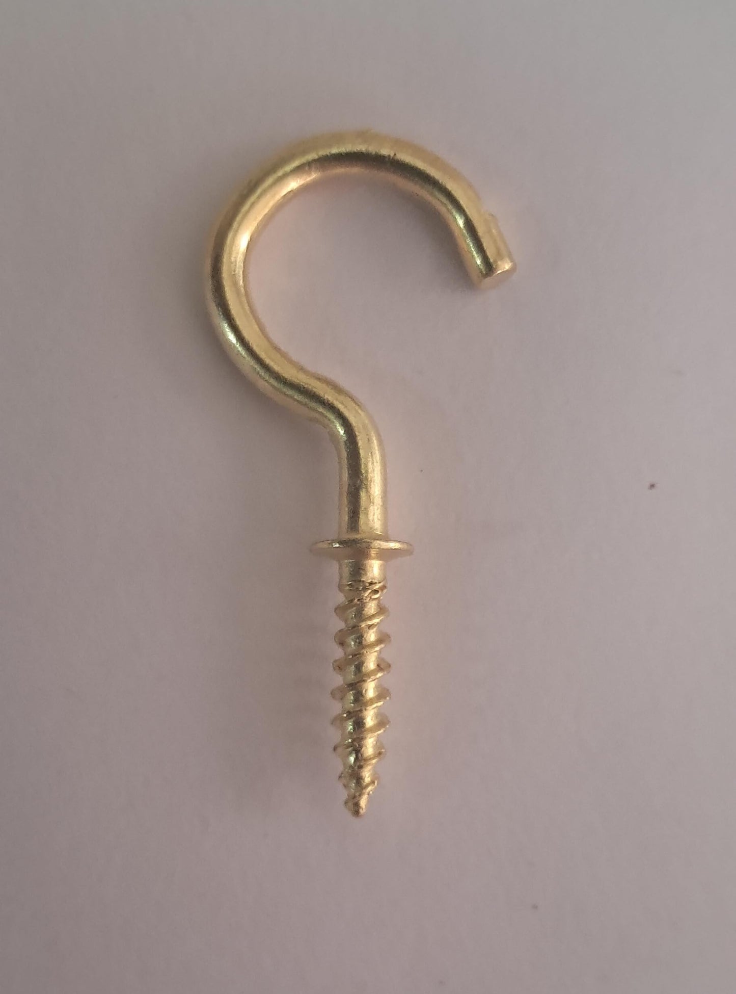 Q1 Beads 50 Pcs 1.5" Steel Cup Hook Ceiling Hooks J Hook Heavy Duty for Hanging Indoor & Outdoor (Golden, 1.5 Inch, 50 Pcs)