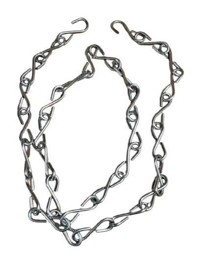 Q1 Beads 5 Feet Stainless Steel 6mm Heavy DutyChain for Hanging Swing Jhula Hammock Chair & Garden Swing/Kids Jhula Load Capacity Upto 250kg (1 Pack, Chtome)