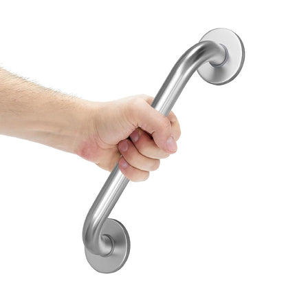 Q1 Beads 14 inches Stainless Steel Heavy Duty High Grade Grab Bar Safety Rail Handle for Senior Citizen Wall Mounted Grab Bar for Toilet Bathroom Bathtub Door Handle (35.6 cm, Chrome)