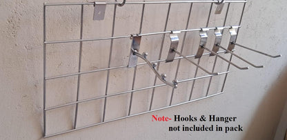 Q1 Beads Stainless Steel 1 x 2 Feet Gridwall Panel (JAALI) Mesh for Supermarket, Shopping Malls, Mobile Shops, Garment Shops | Package Display Assortment Panel(1 Pack)