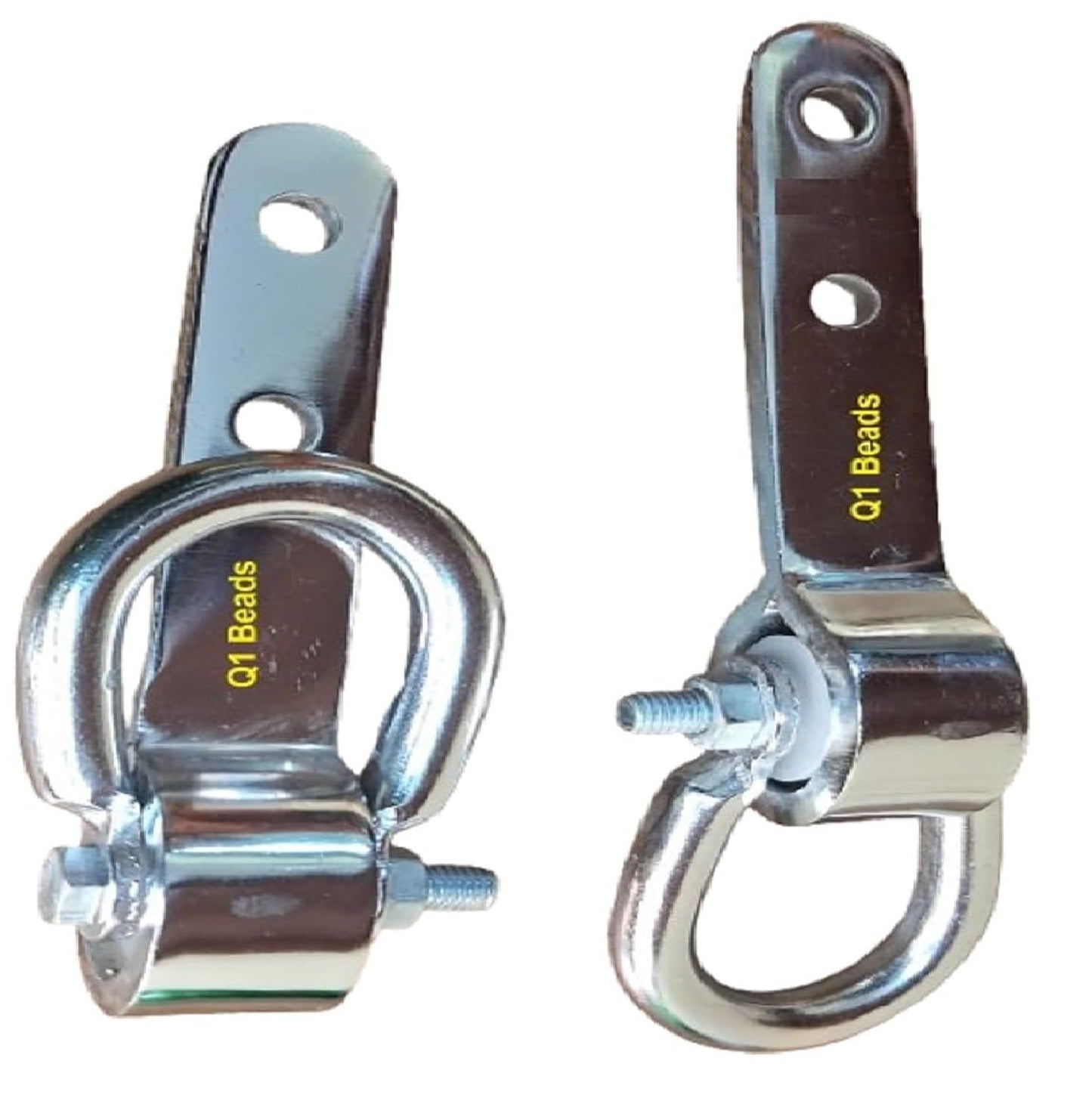 Q1 Beads Steel Bearing Kada Hook Super Strong 900 Kgs Load Capacity Hanger for Swing, Hammock, Jhula -2 Pack
