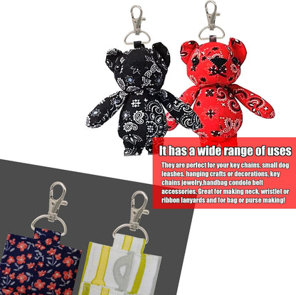 Q1 Beads 10 Pack Steel 45x25 mm Lobster Claw Clasps - Wide 1 Inch D Ring - 360° Swivel Trigger Snap Hooks - Great for DIY Lanyards, Keychain Clasps - Swivel Hooks for Purses by Specialist ID Card