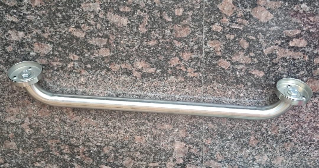 Q1 Beads 14 inches Stainless Steel Heavy Duty High Grade Grab Bar Safety Rail Handle for Senior Citizen Wall Mounted Grab Bar for Toilet Bathroom Bathtub Door Handle (35.6 cm, Chrome)