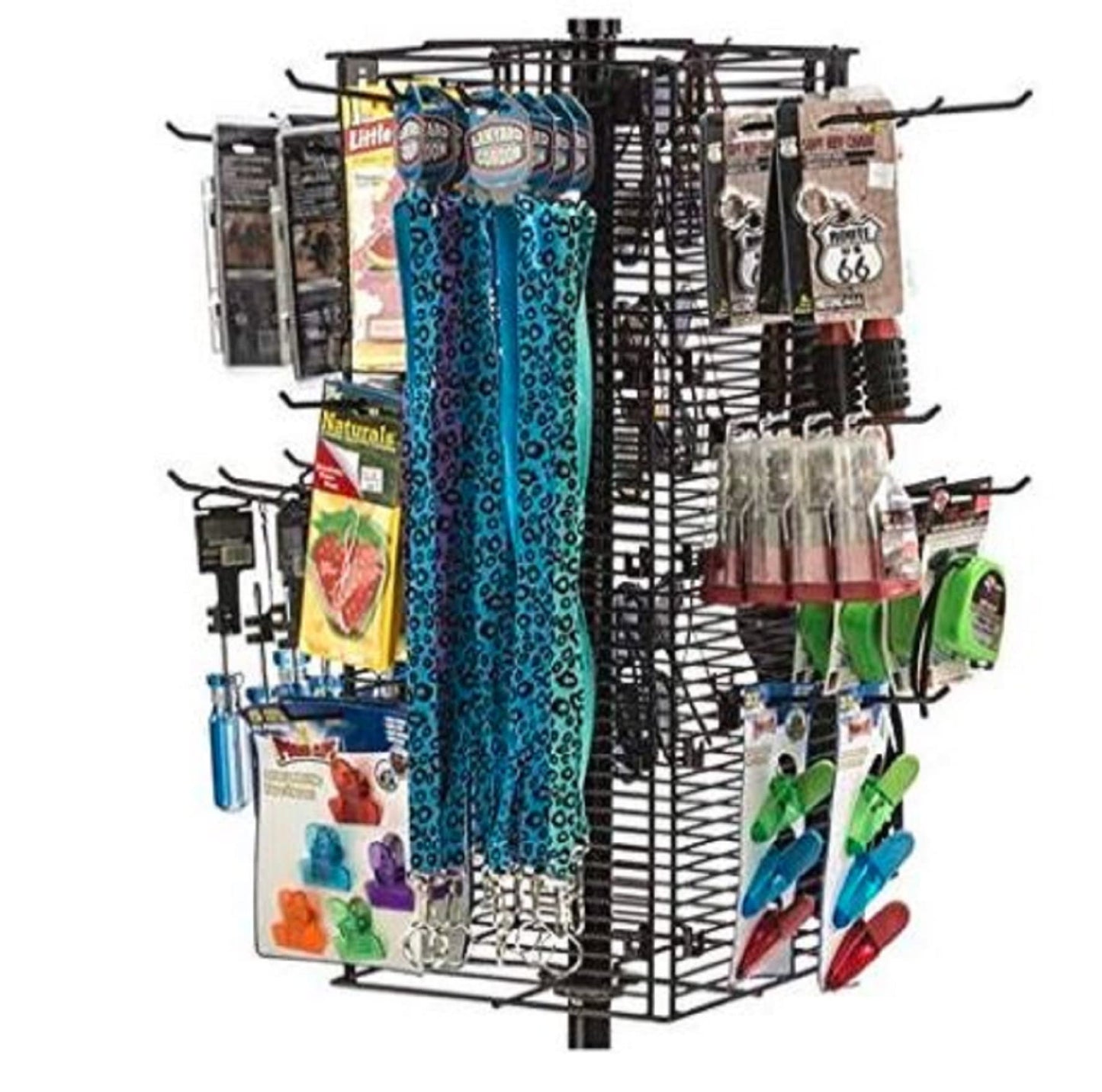 Q1 Beads 20 Pcs. Steel Mesh Grid Hooks 6 inches for Display & Hanging Heavy-Duty Metal Hooks for Retail, Office Use, Garment Store, Mobile Shops(Chrome)