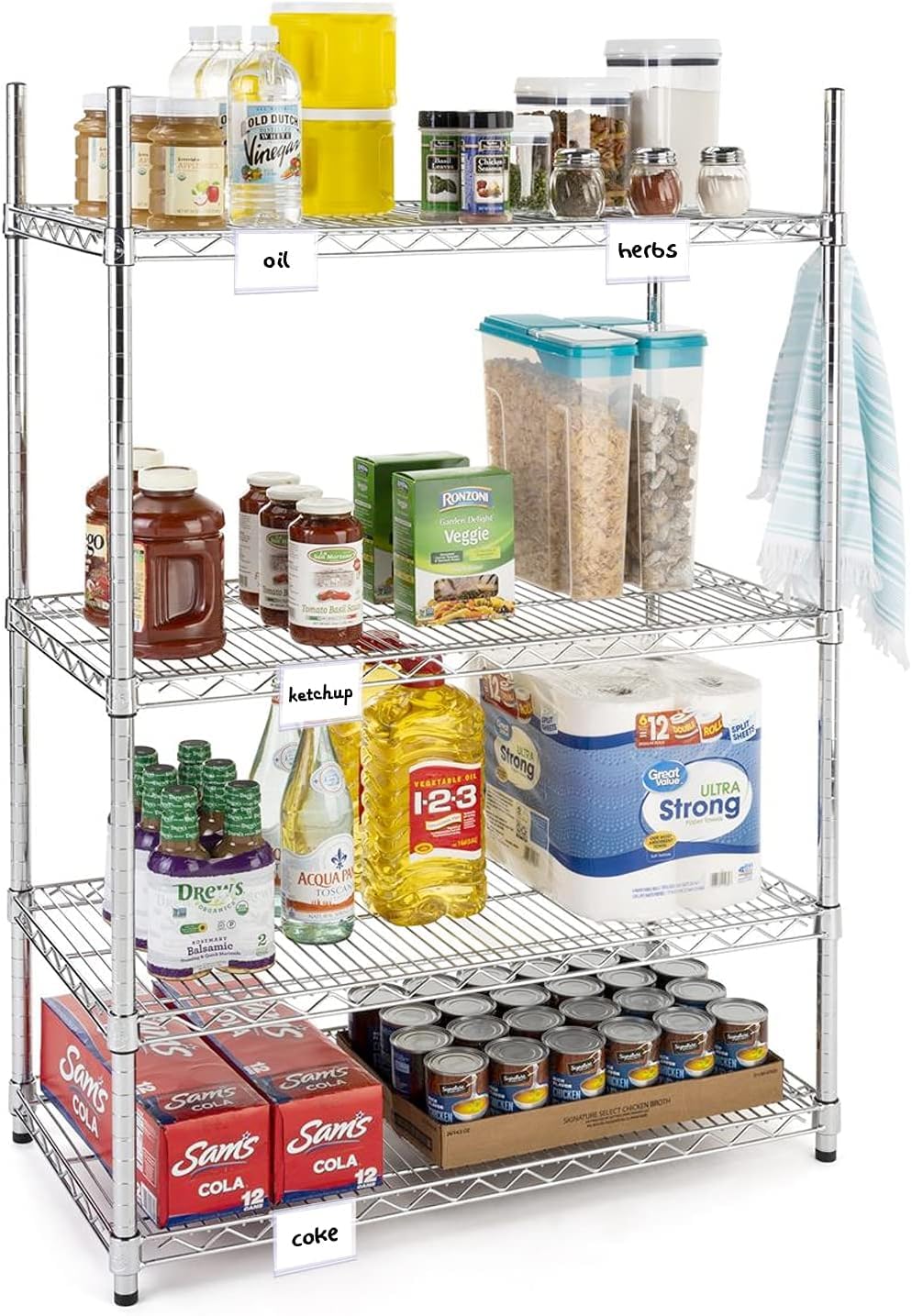 Q1 Beads 10 Pcs. Plastic Display Label Holder for Shelves, for Pantry Retail Merchandise Shopping Mall Store Shop Supermarket UPC Price Card Sign and Ticket Display Holder, Clip 50mm X 42mm.