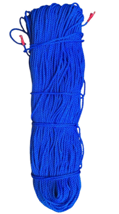 Q1 Beads 75 Meters Nylon 3 mm Clothesline for Drying Clothes Rope for Hanging Clothes in Balcony (Blue)-Pack of 1