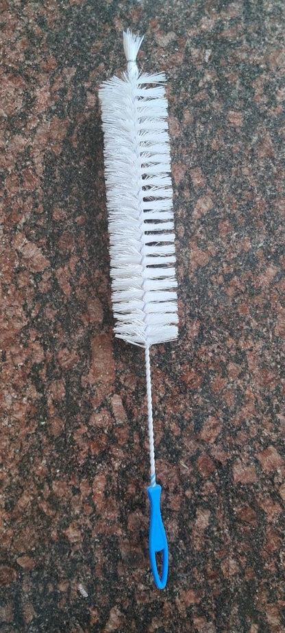Q1 Beads Nylon 25 Inches/630 mm Long Bisleri Bottle Cleaning Brush for Cleaning Glass Bottle, Fish Tank Cleaner Tool Nylon Brush(White)