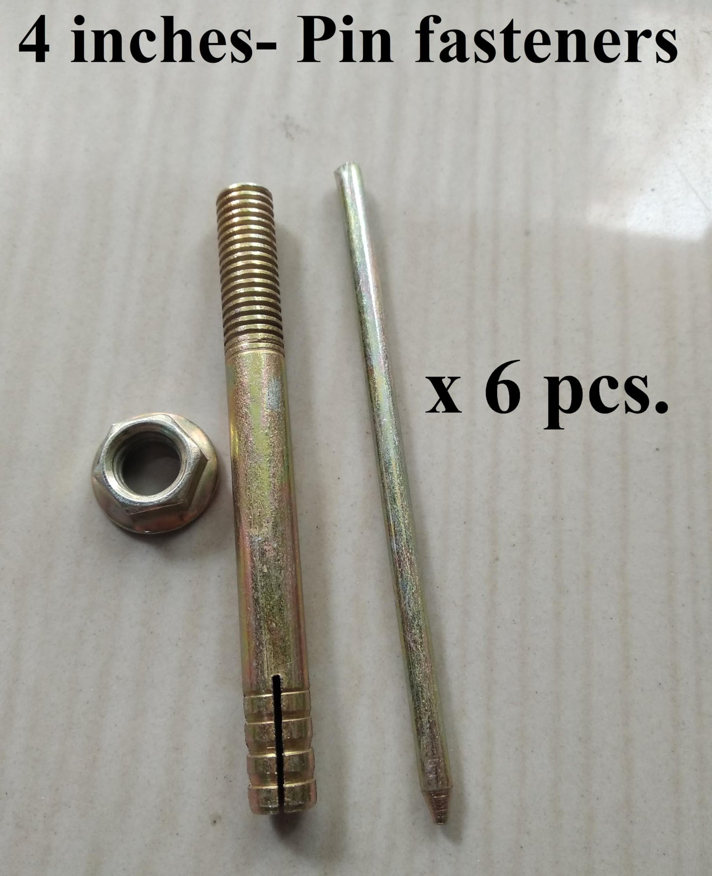 Q1 Beads 3 Pcs Set Metal Heavy Duty D Wall Hook for Ceiling Hanging Swing Chandelier Baby Swing Punching Bag Fan Jhula Hammock Swing Heavy Weight with 4 inches(10x100 mm) fasteners 6 Nos.