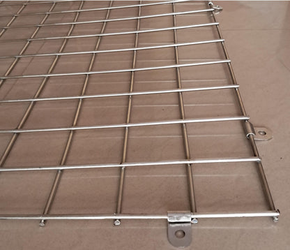 Q1 Beads Stainless Steel 1 x 2 Feet Gridwall Panel (JAALI) Mesh for Supermarket, Shopping Malls, Mobile Shops, Garment Shops | Package Display Assortment Panel(1 Pack)