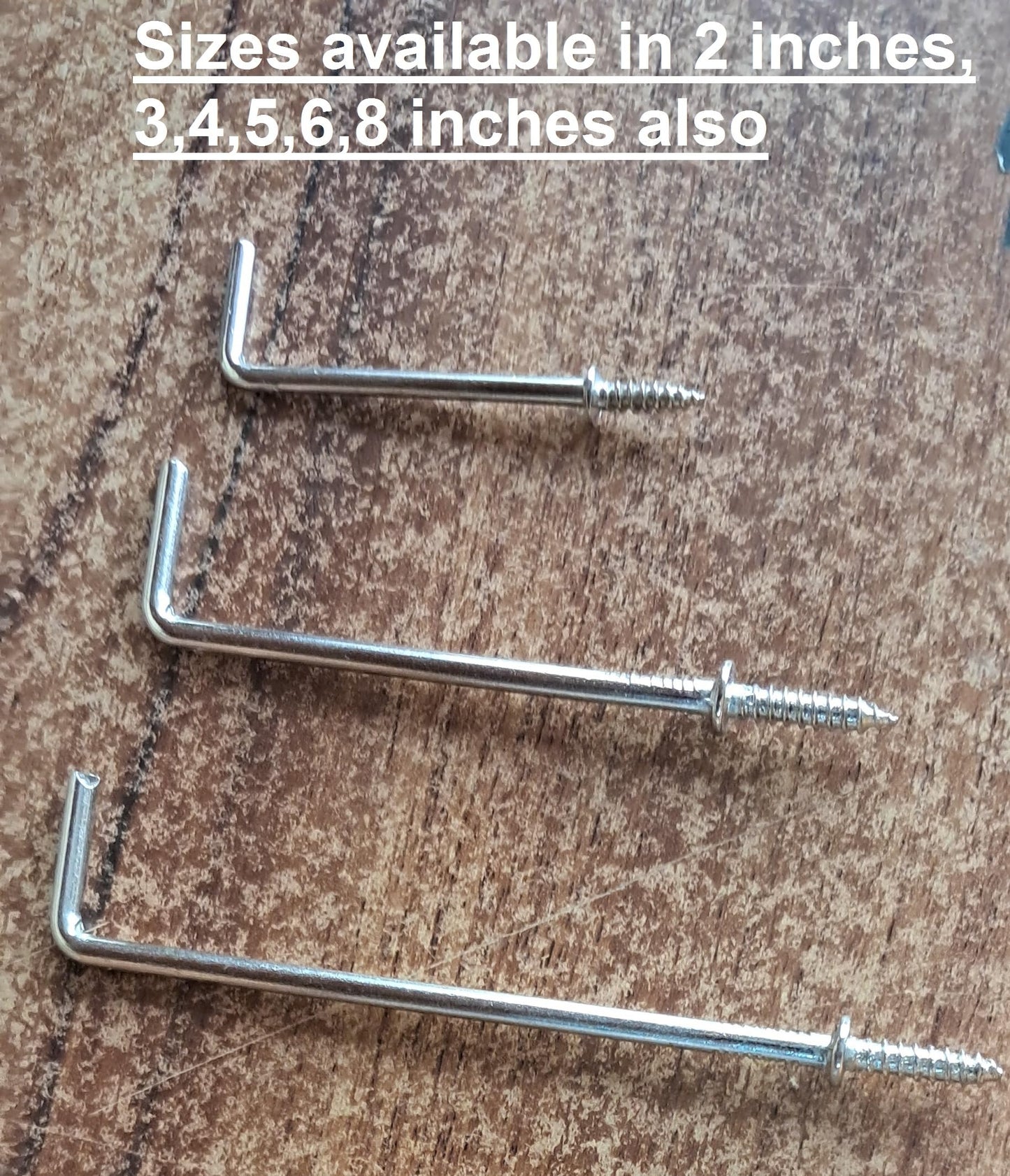 Q1 Beads 24 Peices 5 inch Steel L Shaped Wall Mount Display Hooks for Multipurpose Hanging in Shop,Home, Counter Display Self Screw in (Chrome)