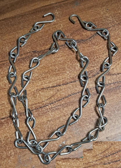 Q1 Beads 6 Feet Stainless Steel Chain 6 mm Heavy Duty 250 kgs Load Capacity for Hanging Swing Jhula Hammock Chair & Garden Swing/Kids Jhula(1 Pack, Chrome)