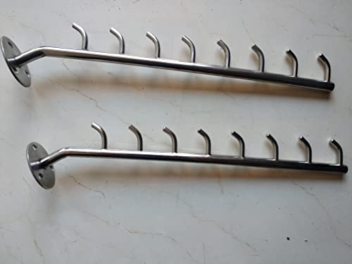 Wall Bracket Hooks (4 Hooks/8 Pins)