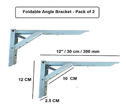 Q1 Beads 2 Pack 6" Angle Bracket L Bracket for Wall Shelf, Shop, Showroom, Rack (6 x 5 Inches, Black Powder Coated)7