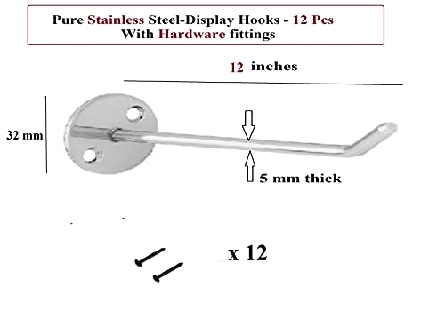 SS Display Hanger Hooks – Q1 Beads Int.