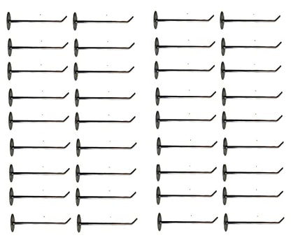 Q1 Beads 36 Peices 8 inch Stainless Steel Display Hooks for Shop & Counter Display(Chrome)