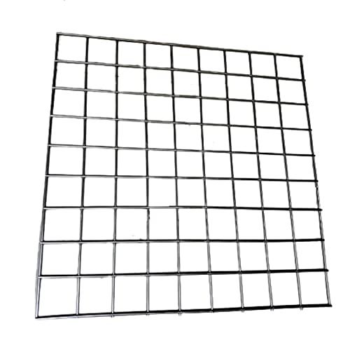 Q1 Beads Stainless Steel 2 x 2 Feet Jali Grid Wall Panel for Shop, Showroom, Retail Display Gridwall Panel Mesh Made in 5 mm Rod (1 Pack, Chrome)