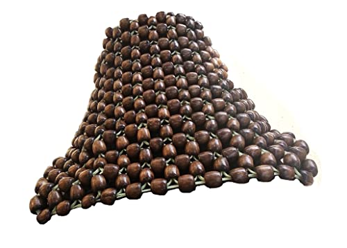 Q1 Beads Universal Fit BSC Wooden Beads Bike Seat Cover Cushion for All the Brand's Bike (Coffee)