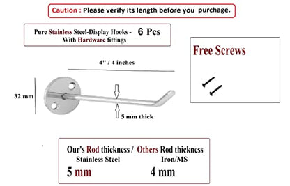 Q1 Beads 6 pcs Display Hooks