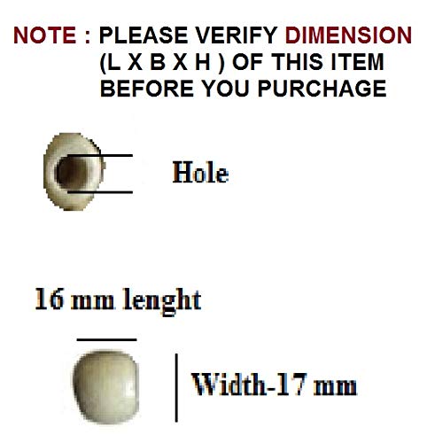 Q1 बीड्स 100 पीस 16x17 मिमी प्राकृतिक सादा अंडाकार लकड़ी के मोती 16 x 17 मिमी बड़े होल बॉल के साथ आभूषण बनाने और DIY शिल्प निष्कर्षों और बहुउद्देशीय के लिए (16x17 मिमी, 6 मिमी छेद, बेज रंग)