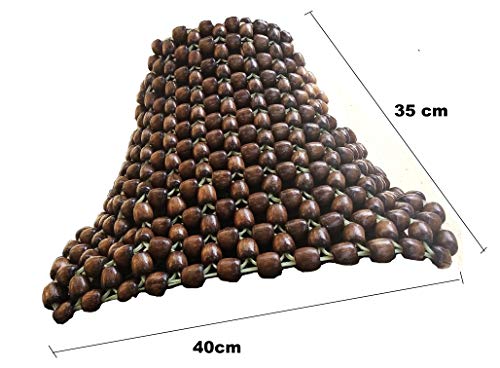 Q1 Beads Universal Fit BSC Wooden Beads Bike Seat Cover Cushion for All the Brand's Bike (Coffee)