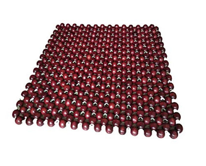 Q1 Beads SMRN Orthopedic Wooden Beads Indoor Chair Cushion Seat Pads for Office, Car, Home, Floor Helps in Back Pain Relief, Provides Support & Comfort (Small, Maroon)