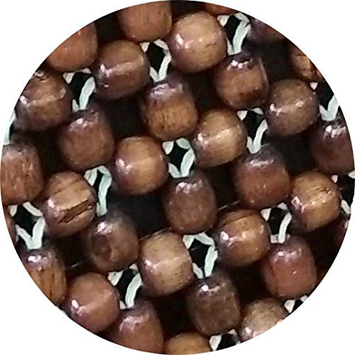 Q1 Beads MChocolate Wooden Beads Car Seat Wooden Cushion Cover Pad in Acupressure Sitting for All Universal The Cars/SUVs/Office Chair/Truck (Golden Brown)