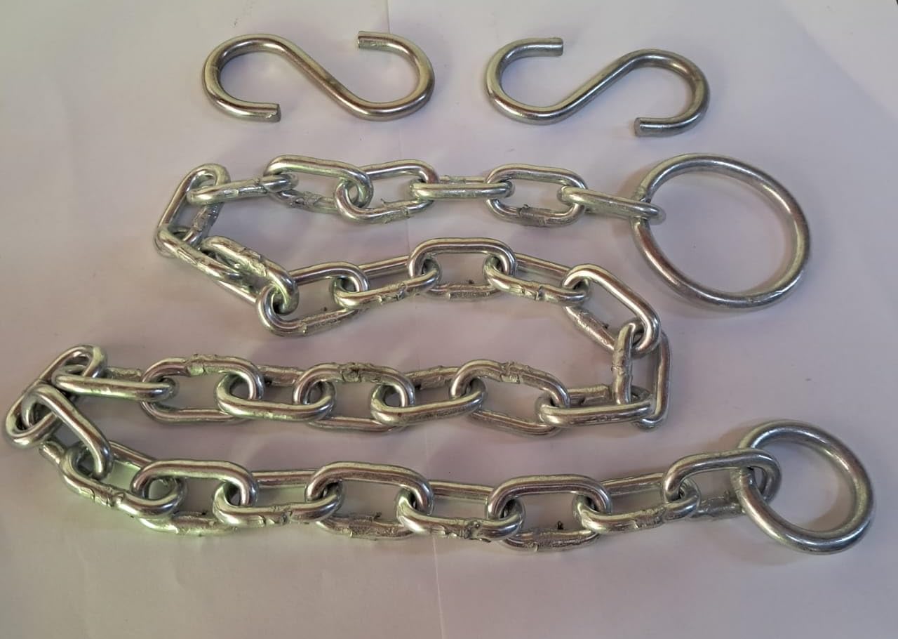 Q1 Beads 3 Feet Metal Lock Chain Strong & Heavy Duty Made in 6 mm Rod – Q1  Beads Int.