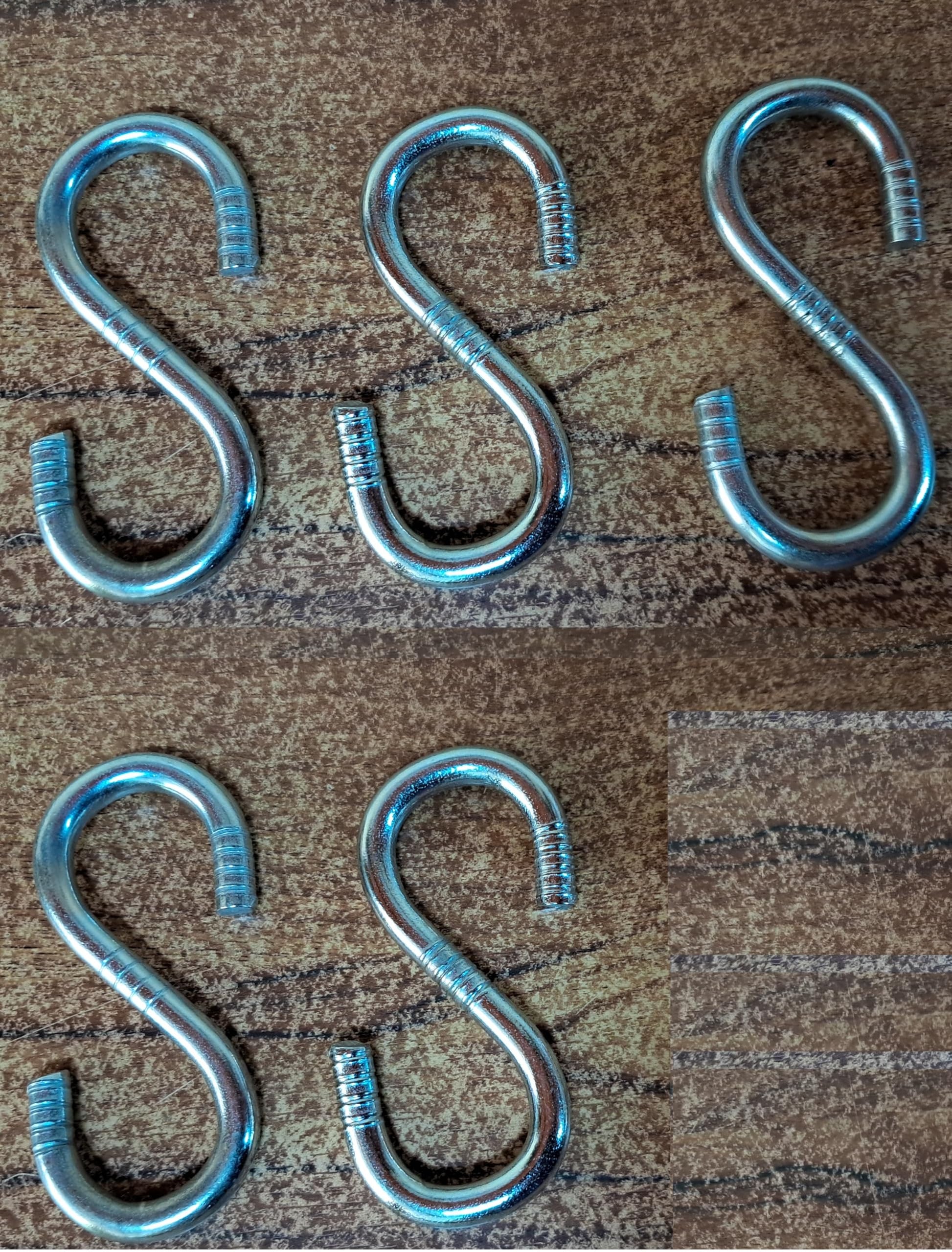 Q1 Beads 4 Pcs 5 inch S Hooks Heavy Duty for Hanging in Workshop